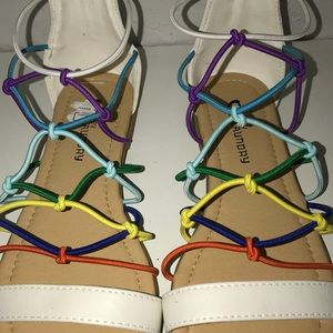 Rainbow 🌈 sandals size 7, brand new